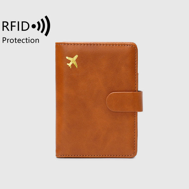 Passport Holder Multi-slot RFID Blocking Card Holder Travel Passport Cover