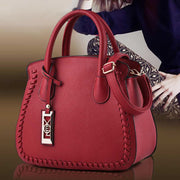 Women's Classic Satchel Purse Top-Handle PU Leather Tote Shoulder Bag