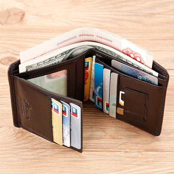 RFID Multifunctional Leather Wallet