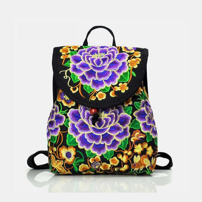 Ethnic Vintage Embroidered Travel Backpack