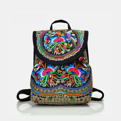 Ethnic Vintage Embroidered Travel Backpack