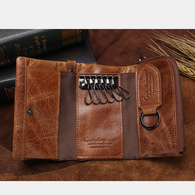 Multifunctional Trifold Key Case Wallet