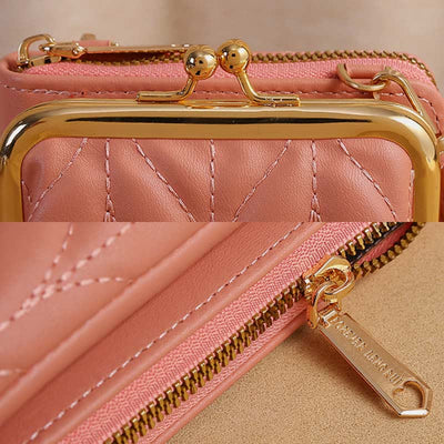 Leather Phone Bag For Women Large Capacity Crossbody Coin Wallet