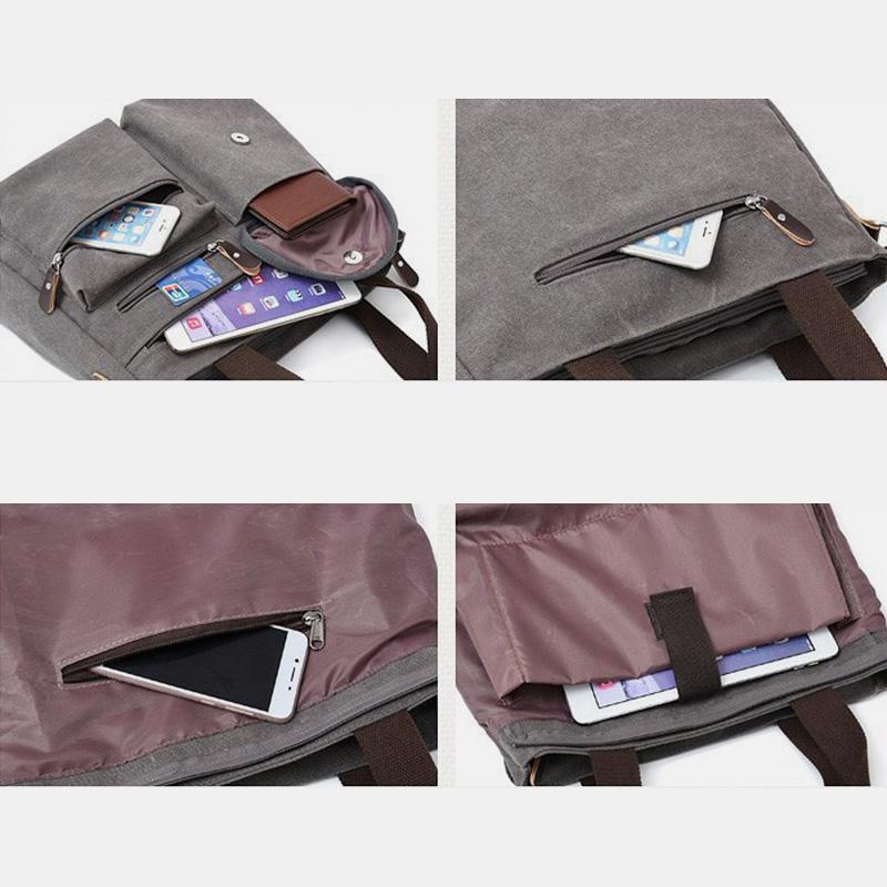 Large Capacity Multi-Pocket Casual Messenger Bag