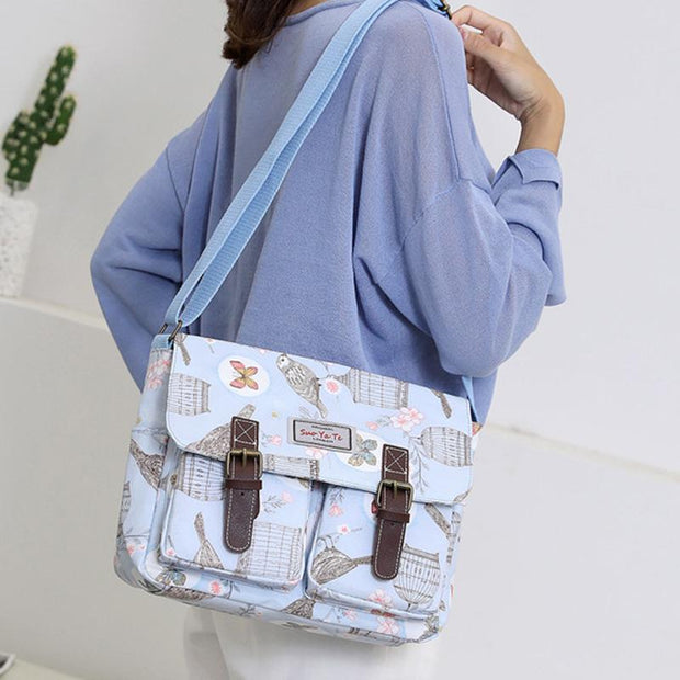 Flower Trend Shopping Diagonal Shoulder Bag