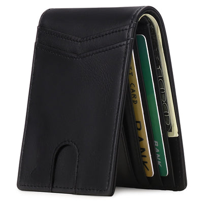 Bifold Quick Access Oil wax Leather Wallet