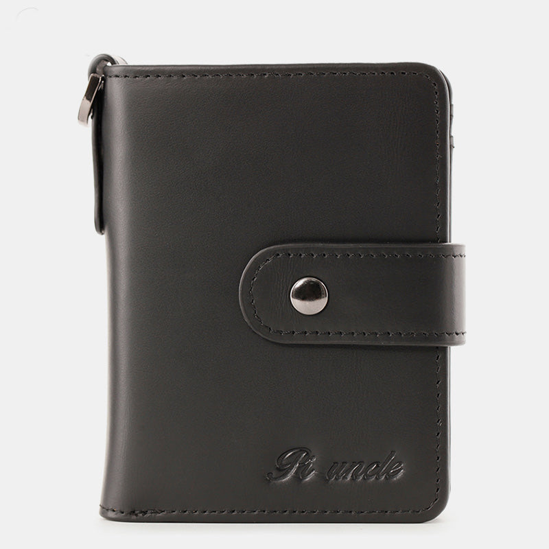 RFID Blocking Small Leather Wallet