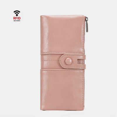 Multi-Slot RFID Vintage Long Purse