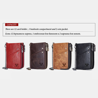 RFID Anti-theft Multi-slot Bifold Wallet