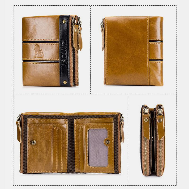 RFID Durable Genuine Leather Wallet