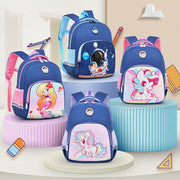 Backpack For Kids Cartoon Character Printing Lightweight Oxford Schoolbag