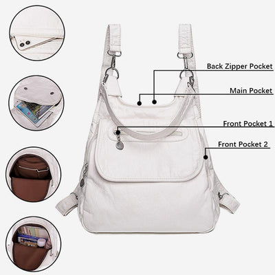 Water & Tear Resist Backpack Daypack Shoulder Bag Handbag with Adjustable Straps