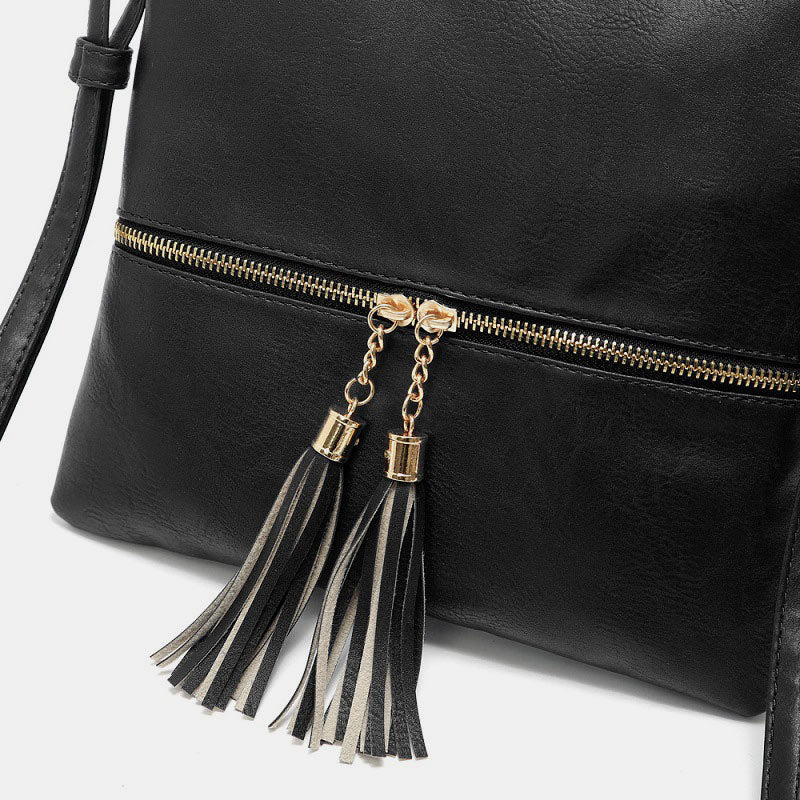 Large Capacity Tassel Crossbody Bag