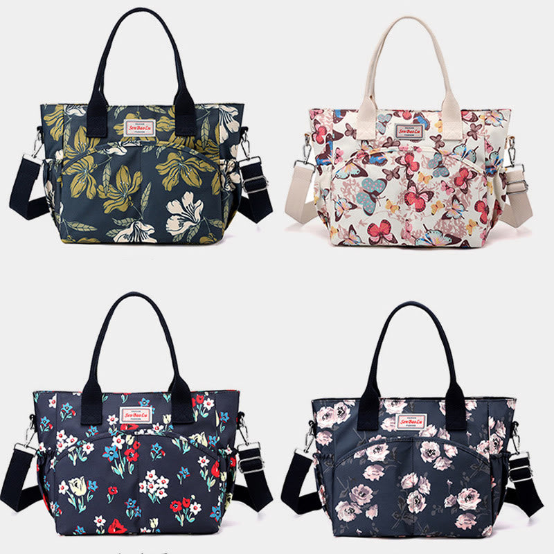 Top-Handle Bag For Women Ethnic Flower Style Crossbody Bag