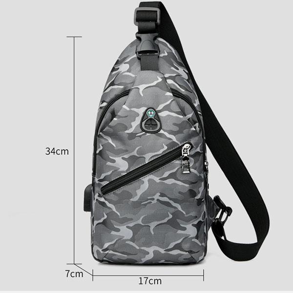 Waterproof Large-Capacity Casual Sling Bag Crossbody Bag