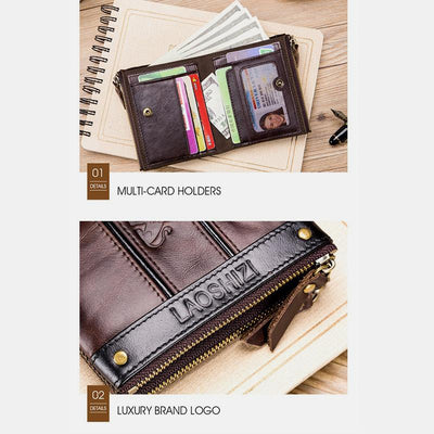 RFID Durable Genuine Leather Wallet