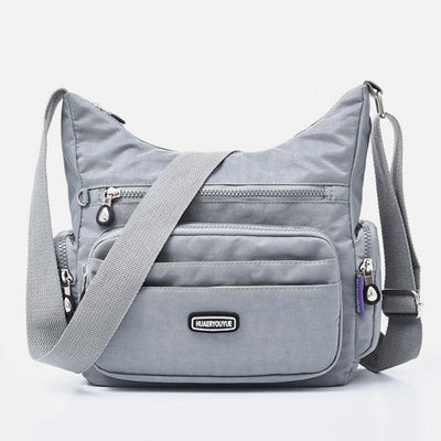 Waterproof Multi-Pocket Nylon Crossbody Bag