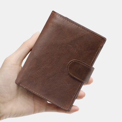 Large Capacity RFID Multi-Slot Vintage Wallet