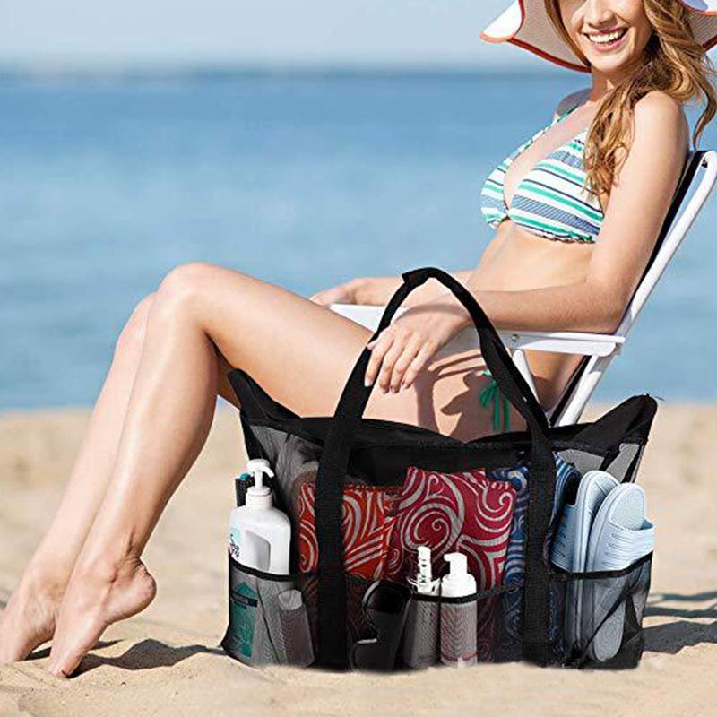 Oversize Beach Bags Carry Mesh Totes