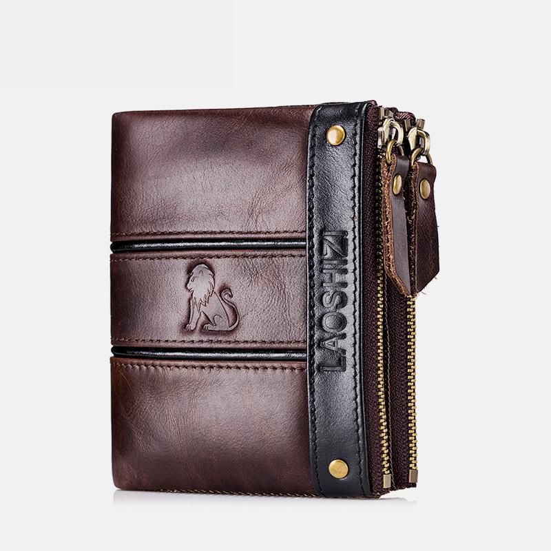 RFID Durable Genuine Leather Wallet