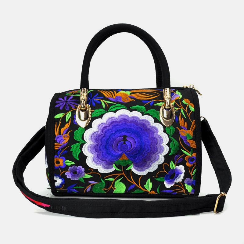 Large Capacity Multicolor Embroidered Ethnic Tote