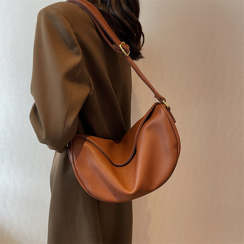 Crossbody Bag for Women Simple Casual PU Leather Hobo Bag