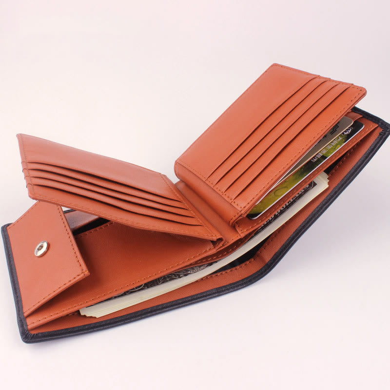 Wallet For Men RFID Genuine Leather Multiple Card Slot Purse