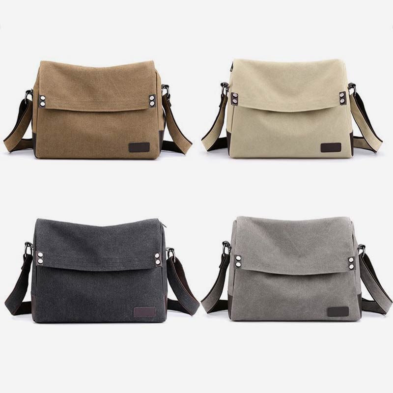 Casual Large Capacity Canvas Messenger Bag