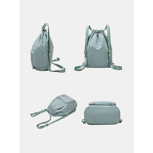 Large Capacity Backpack Waterproof Foldable Drawstring Bag Sport Backpack
