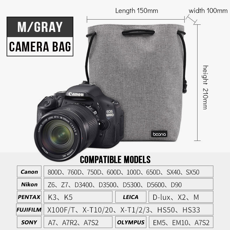 SLR Camera Bag For Travel Waterproof Portable Lens Protective Bag