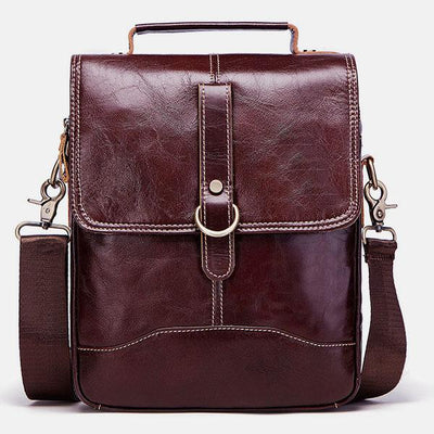 Large Capacity Retro Genuine Leather Crossbody Bag