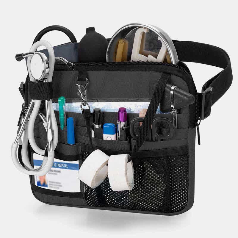 Multi-Slot Medical Gear Pocket Belt Bag Adjustable Nurse Nursing Waist Bag