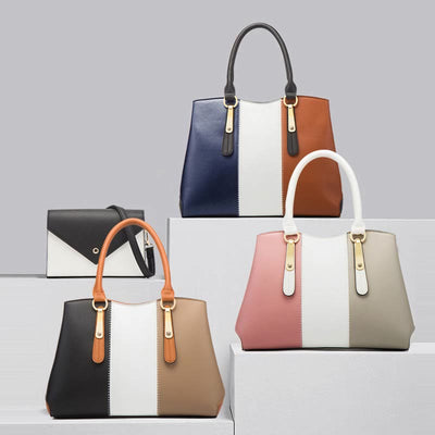 Contrast Color Bag Set For Women Simple Elegant Lady Bag