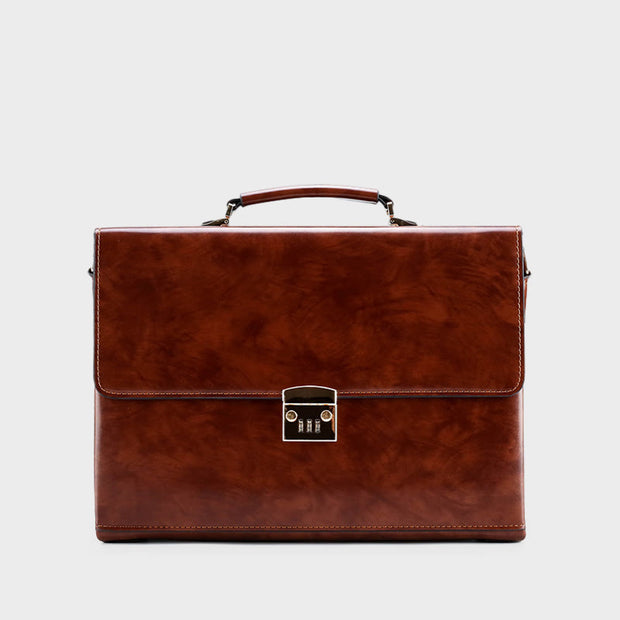 Messenger Bag For Men Business Large Vintage With Lock Briefcase