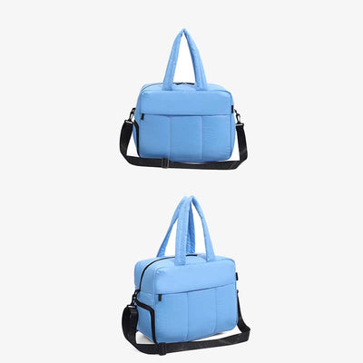 Portable Fitness Tote Light Color Adjustable Wide Strap Crossbody Bag