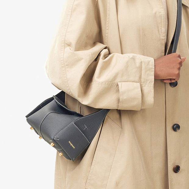 Minimalist Solid Color Shoulder Bag For Women Commuter Elegant Purse