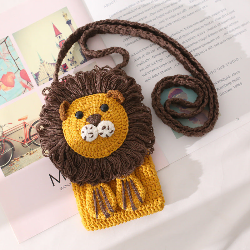 Cartoon Lion Phone Bag Cute Crossbody Bag For Women