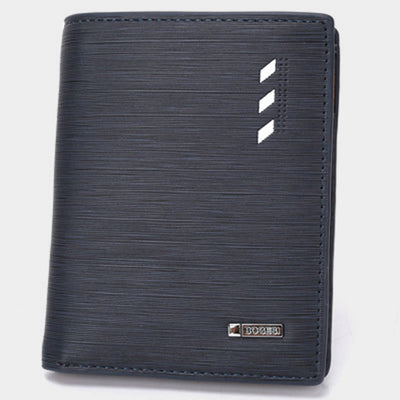 Wallet For Men PU Leather Business Style Short Money Clip