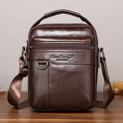 Large Capacity Retro Genuine Leather Crossbody Bag