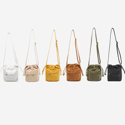 Cute Drawstring Bucket Crossbody Bag