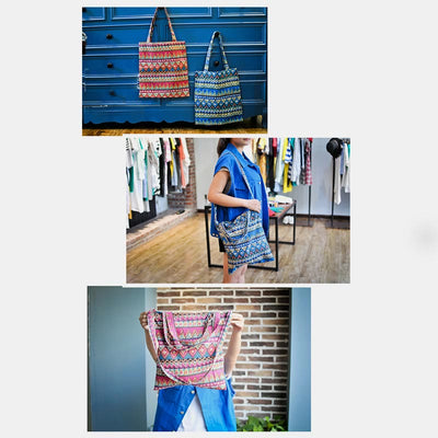 Tote Bag For Women Handmade Cotton Linen Custom Shoulder Bag