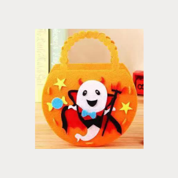 Halloween Candy Bag For Festival Cute Cartoon Ghost Felt Bag