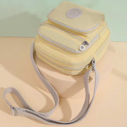 Nylon Crossbody Belt Bag for Women Multi-pocket Travel Shoulder Purse