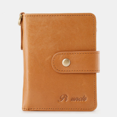 RFID Blocking Small Leather Wallet