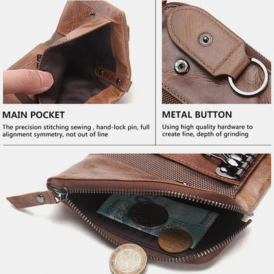 Multifunctional Trifold Key Case Wallet