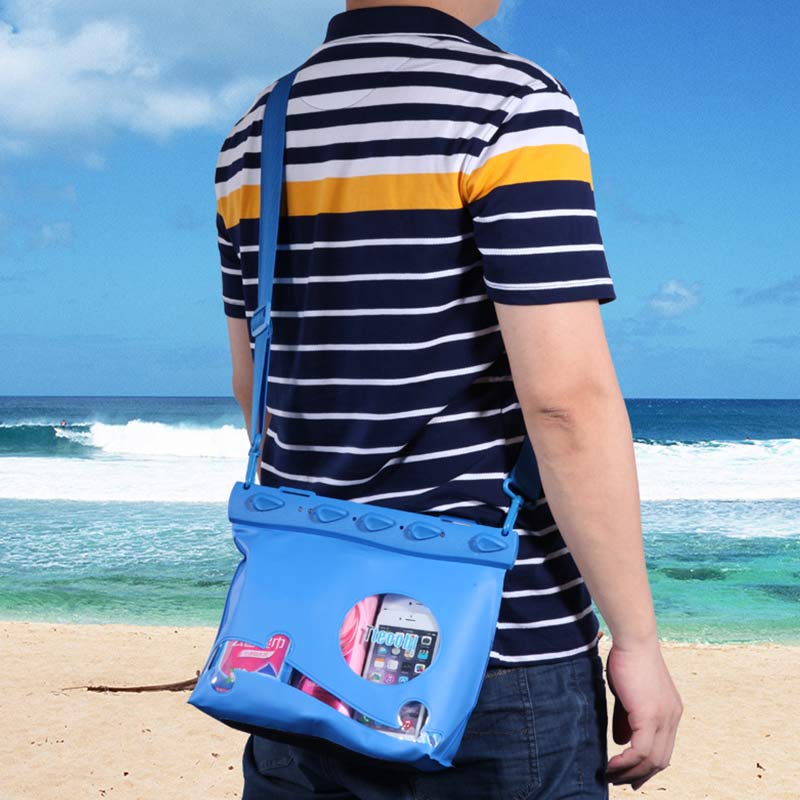 Waterproof Pouch Dry Bag for Beach Travel Clear Crossbody Purse