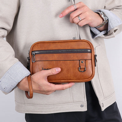 Small Crossbody Shoulder Bag for Men Hand Pouch Clutch Wrist Bag