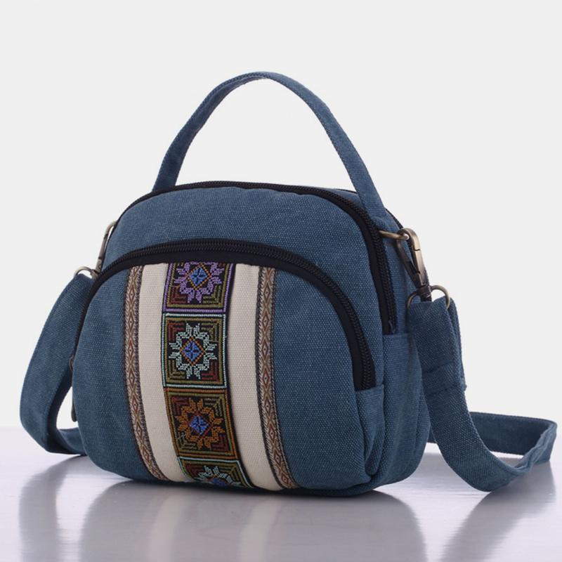 Folk-custom Multi-Pocket Crossbody Bag