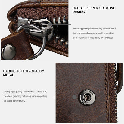 RFID Crazy Horse Leather Wallet