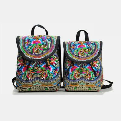 Ethnic Vintage Embroidered Travel Backpack